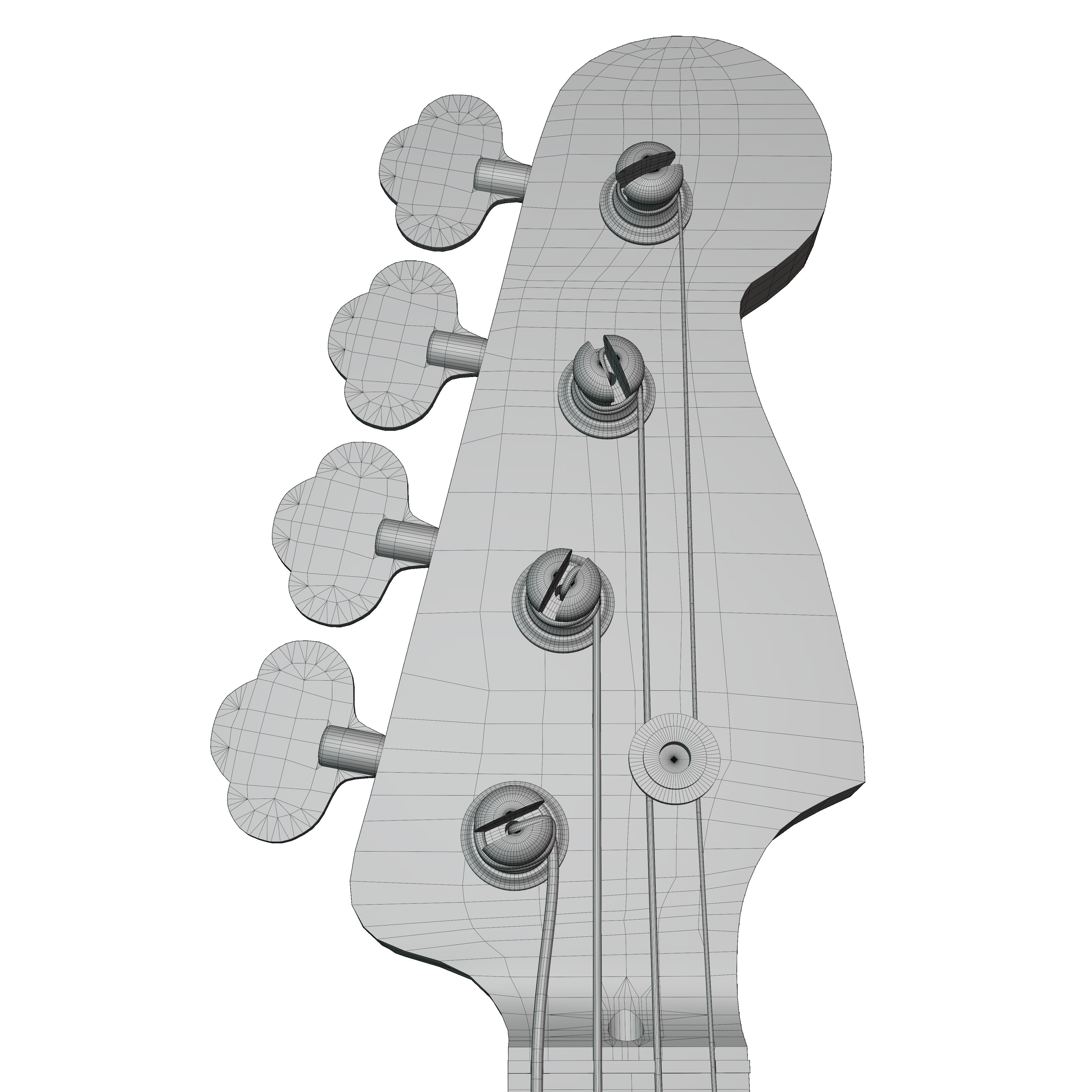 Precision Bass - Cream Rosewood 3D model_13