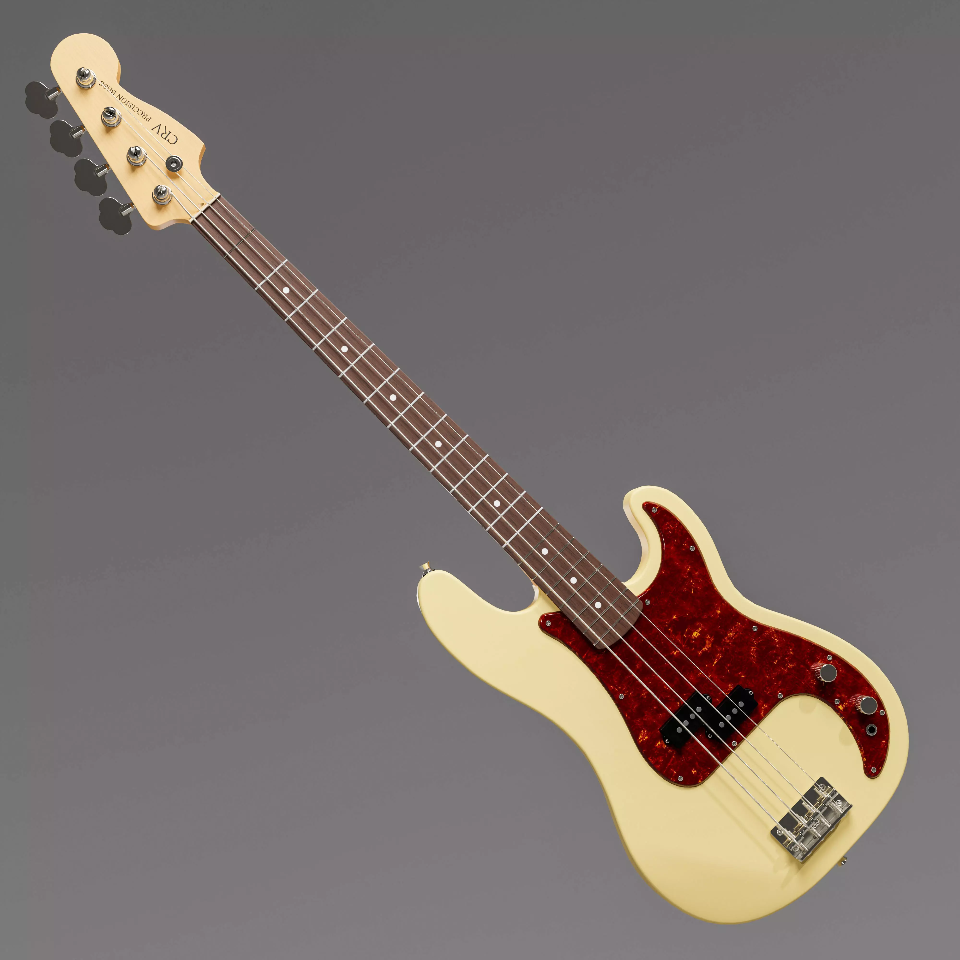 Precision Bass - Cream Rosewood 3D model_0