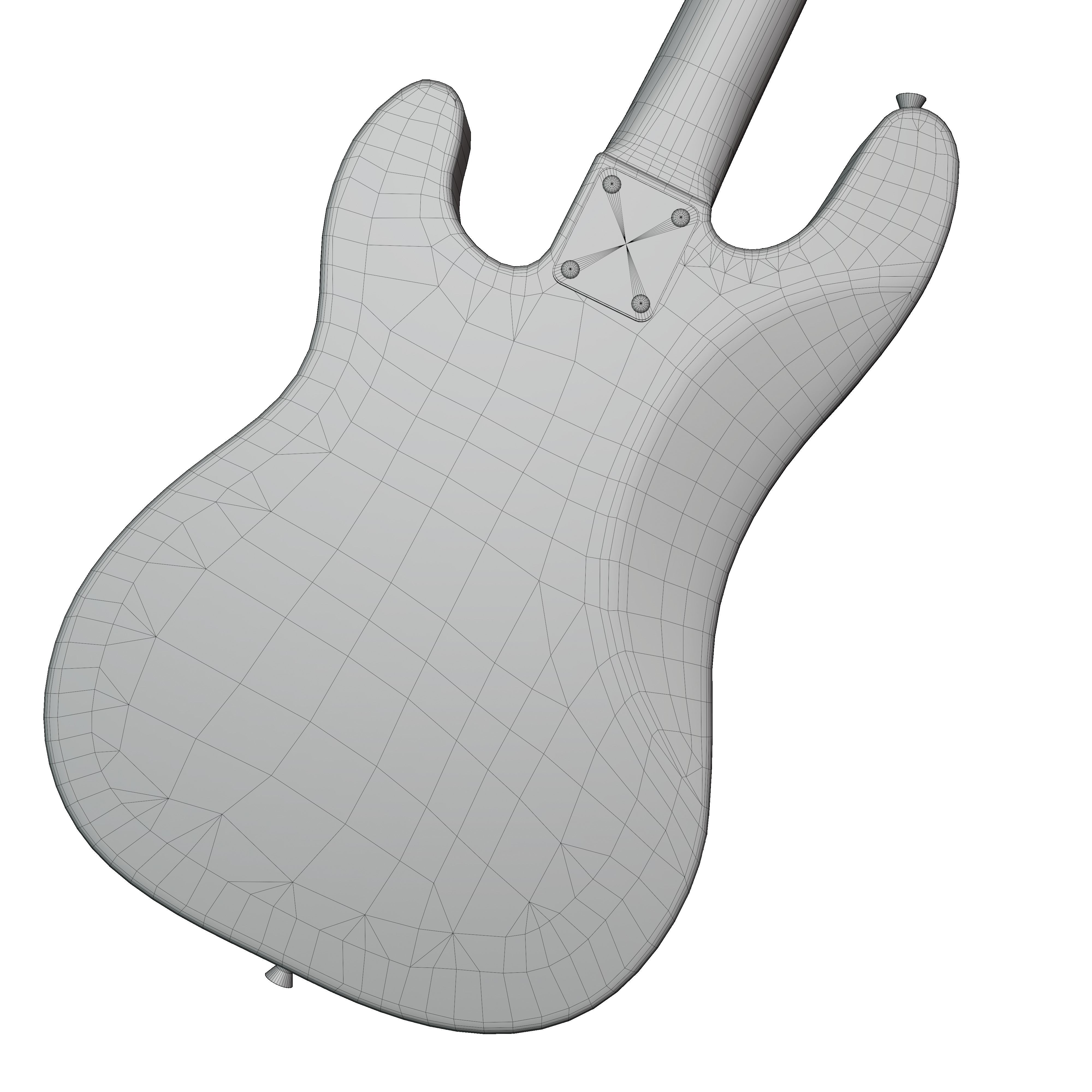 Precision Bass - Cream Rosewood 3D model_15