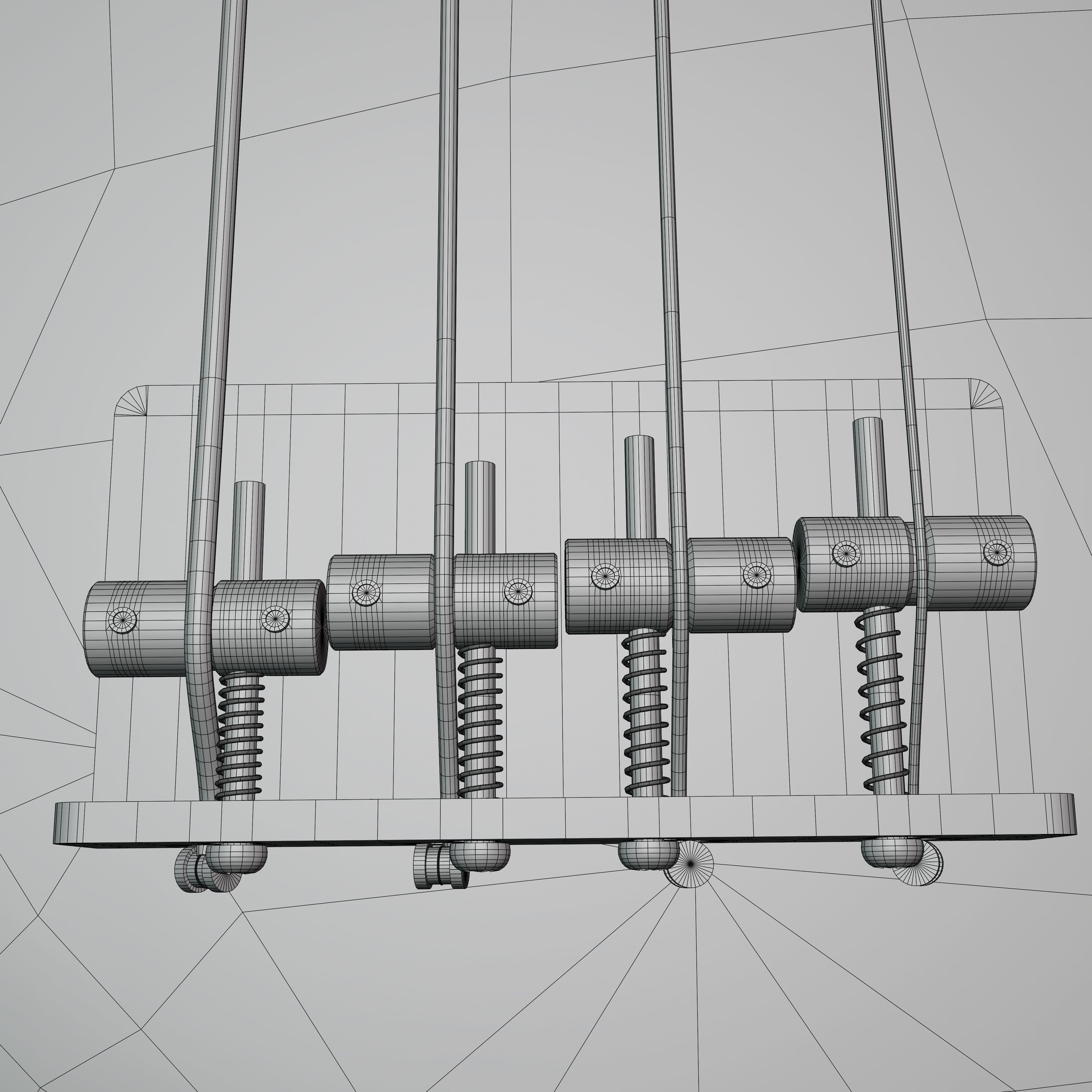 Precision Bass - Cream Rosewood 3D model_11