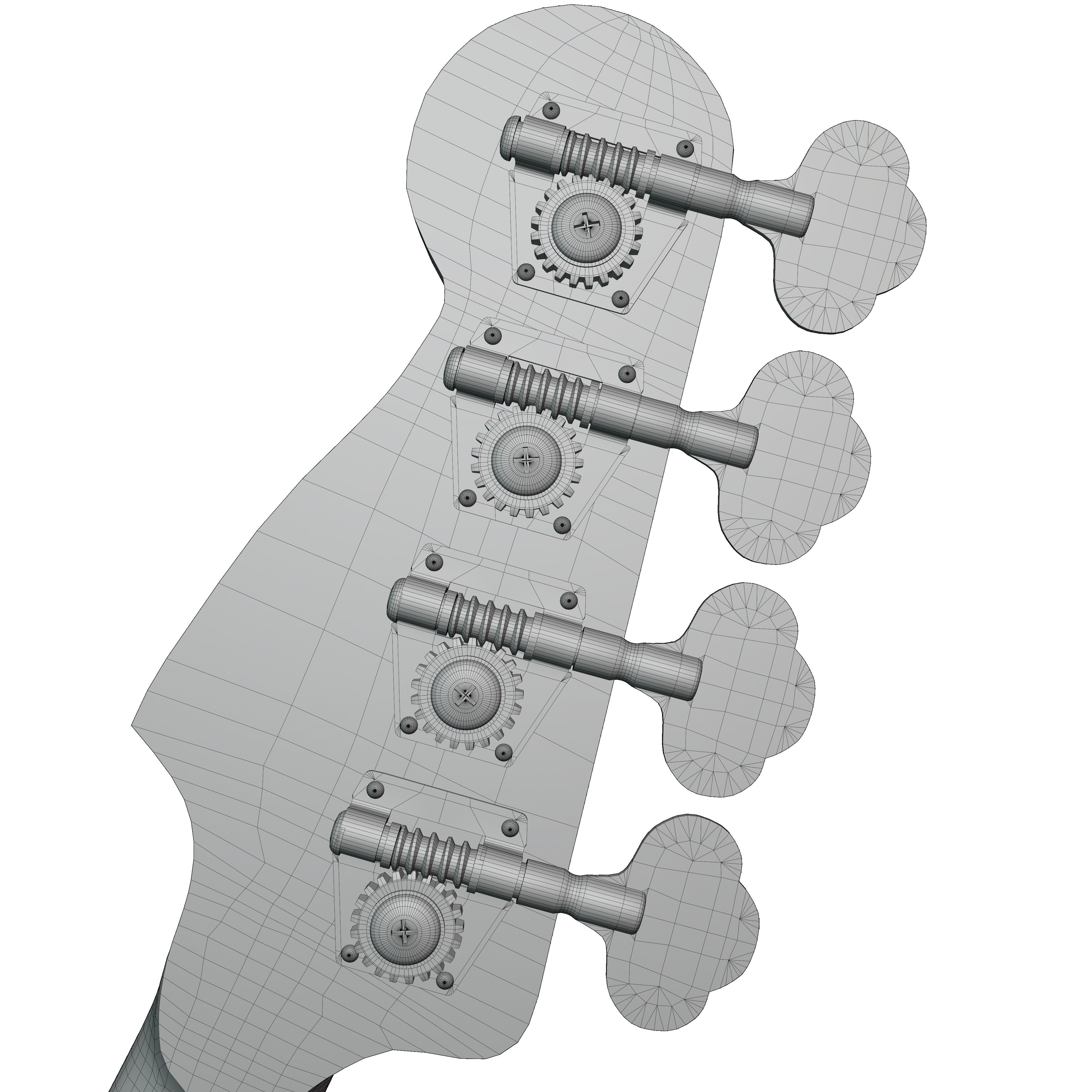 Precision Bass - Cream Rosewood 3D model_14