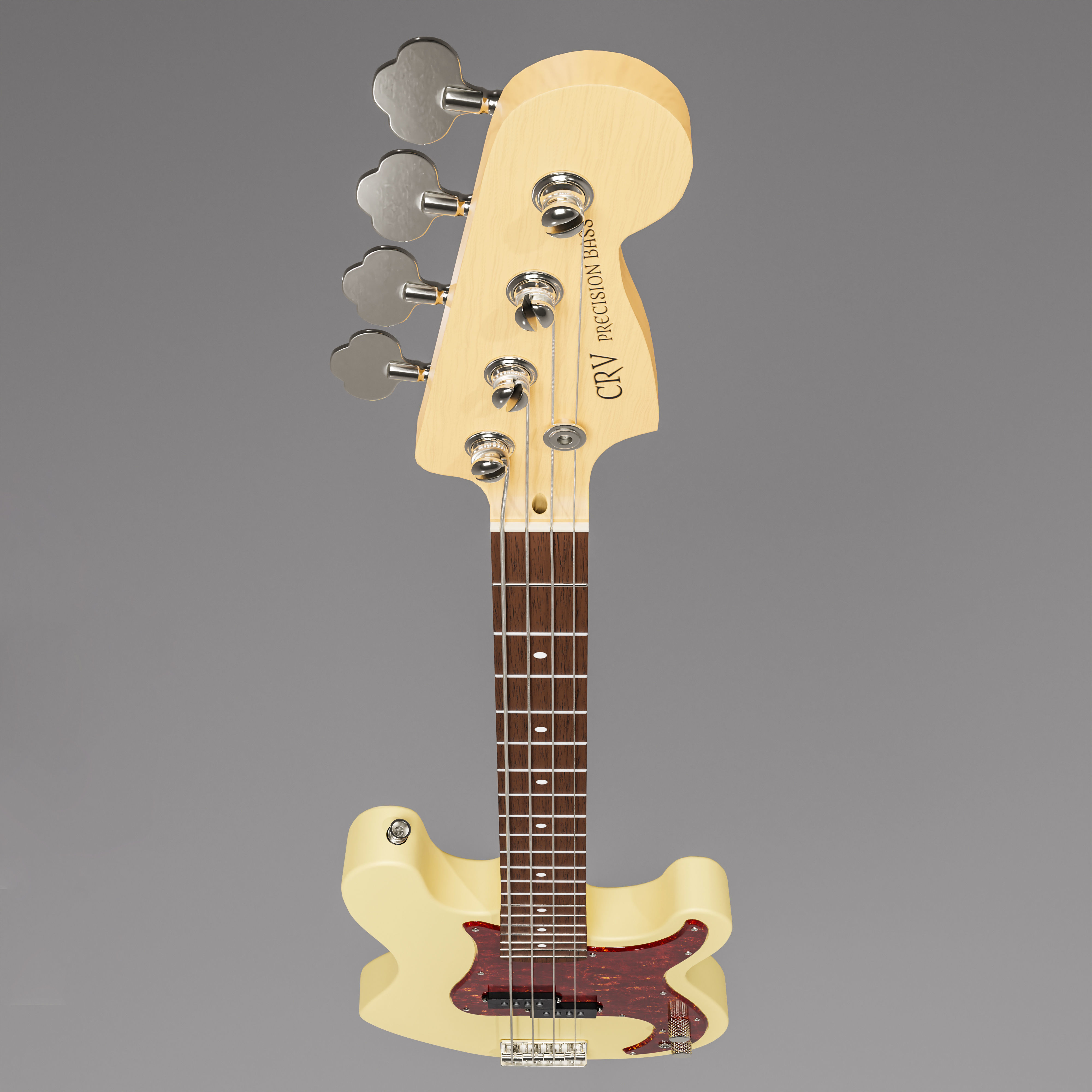 Precision Bass - Cream Rosewood 3D model_1
