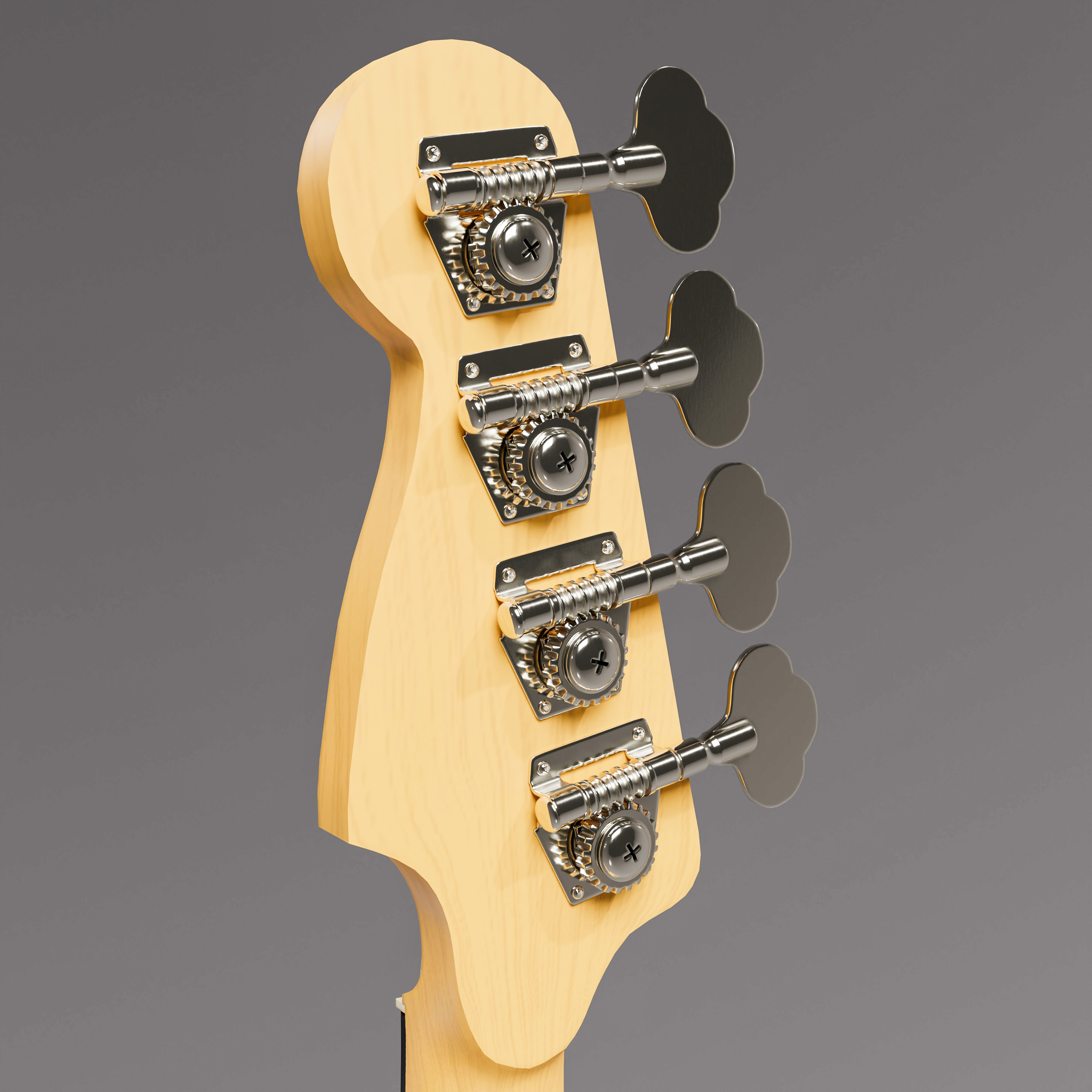 Precision Bass - Cream Rosewood 3D model_8