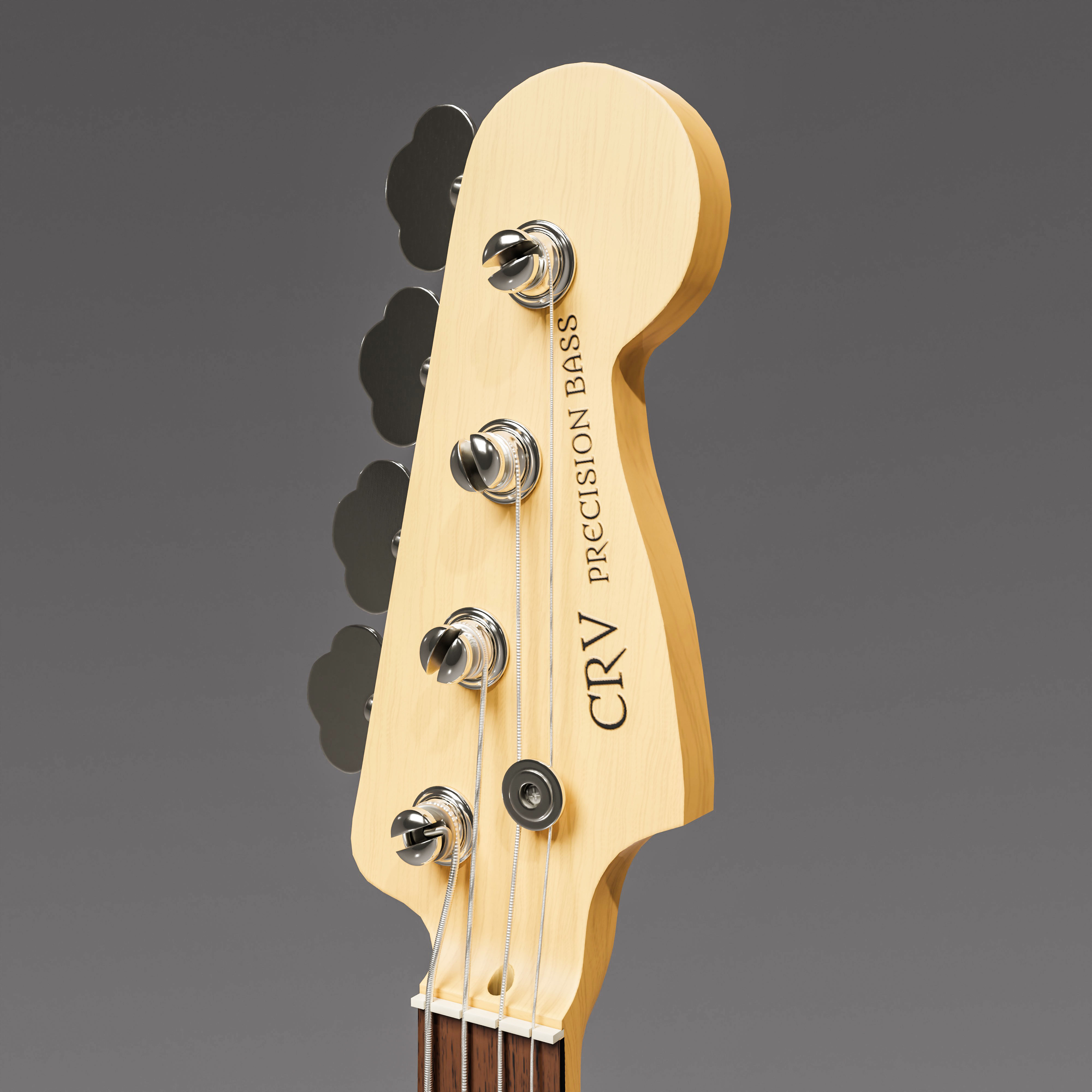 Precision Bass - Cream Rosewood 3D model_7