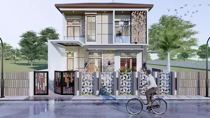 2 Floor Minimalist House Design Full Interior 