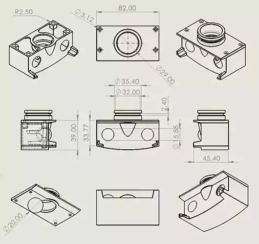 Shower Drain Syphon - Odour Stopper 3D print model