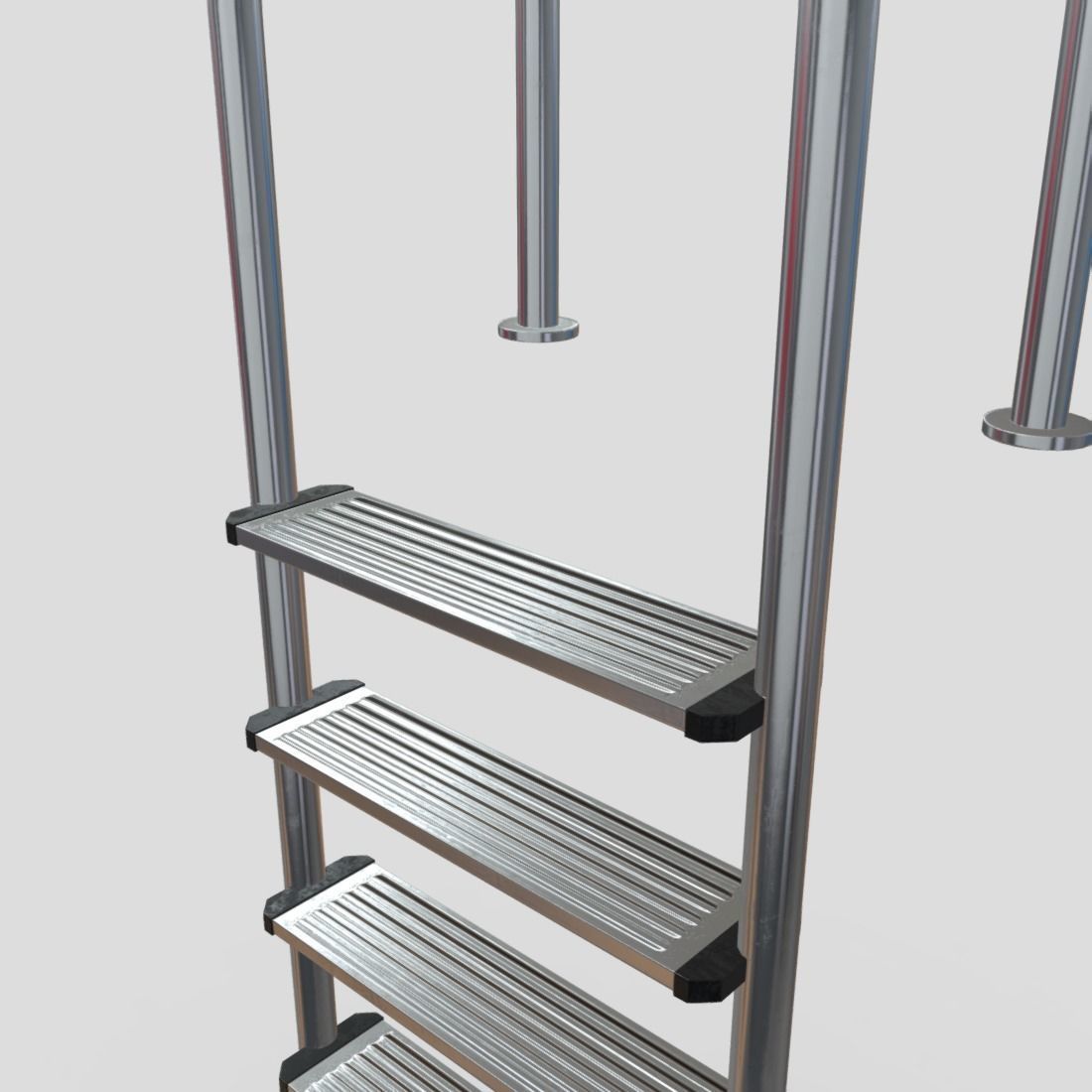 Pool Ladder 2 Low-poly 3D model_13