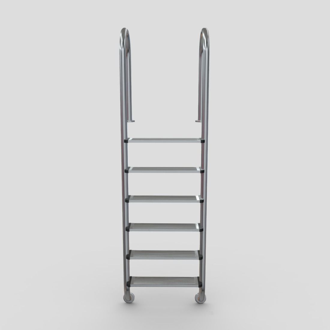 Pool Ladder 2 Low-poly 3D model_3