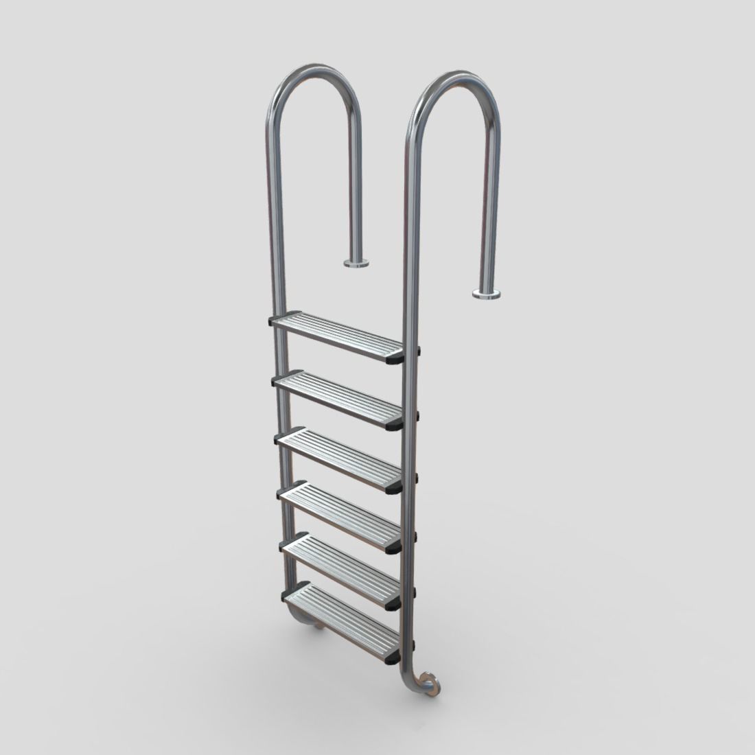 Pool Ladder 2 Low-poly 3D model_11