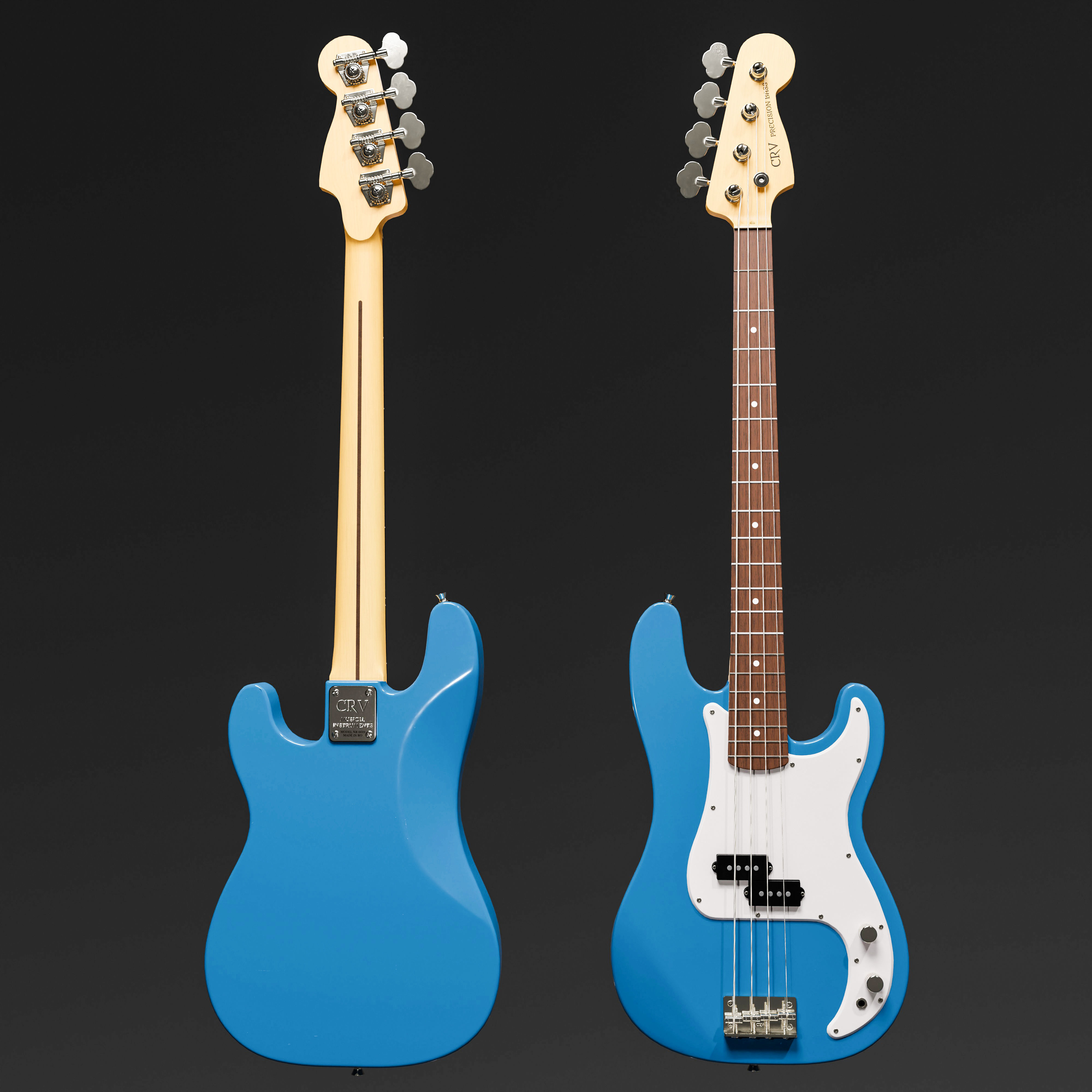 Precision Bass Blue Rosewood 3D model_1