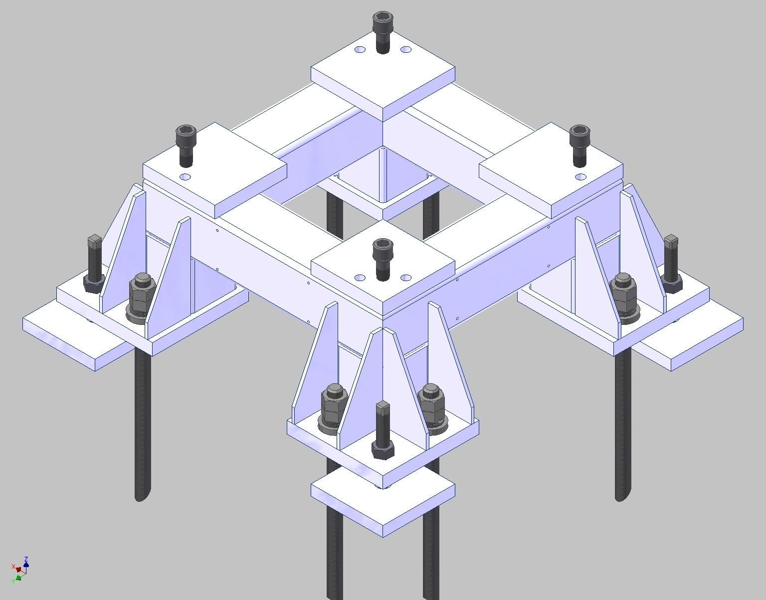 26365-Base for robot KAWASAKI BX100S-Hight 300 3D model_1
