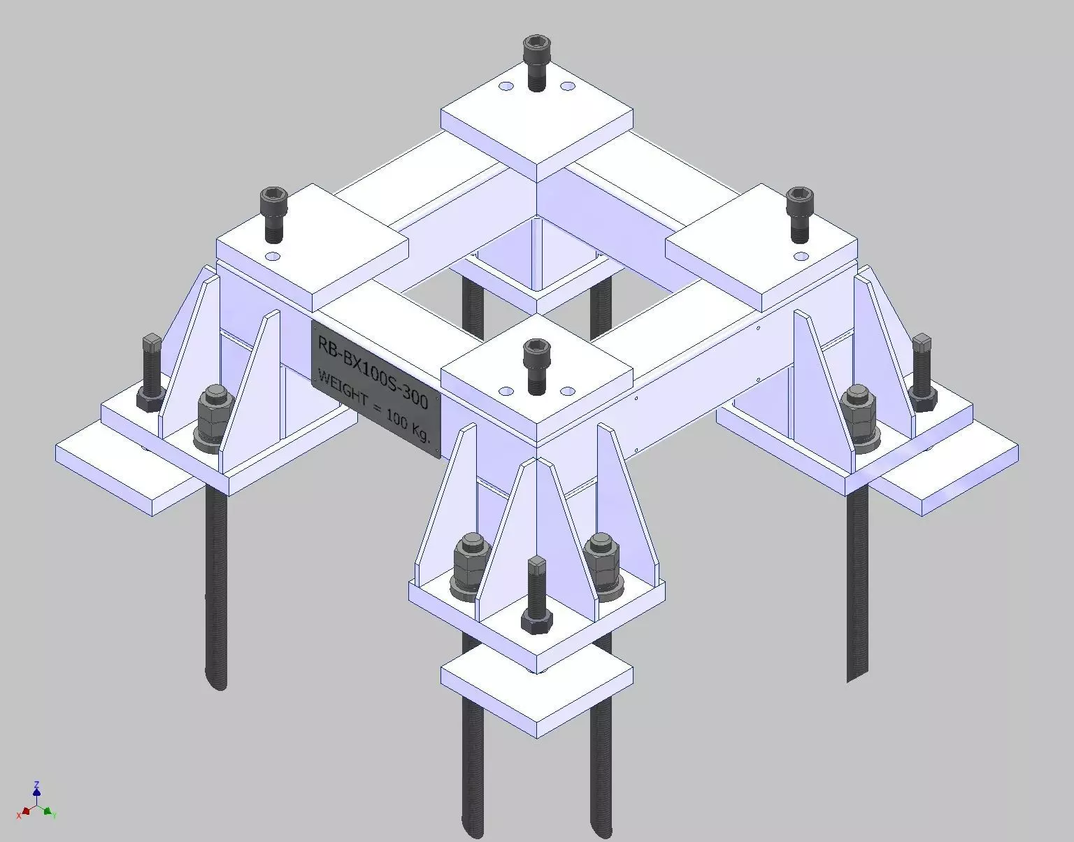 26365-Base for robot KAWASAKI BX100S-Hight 300 3D model_0