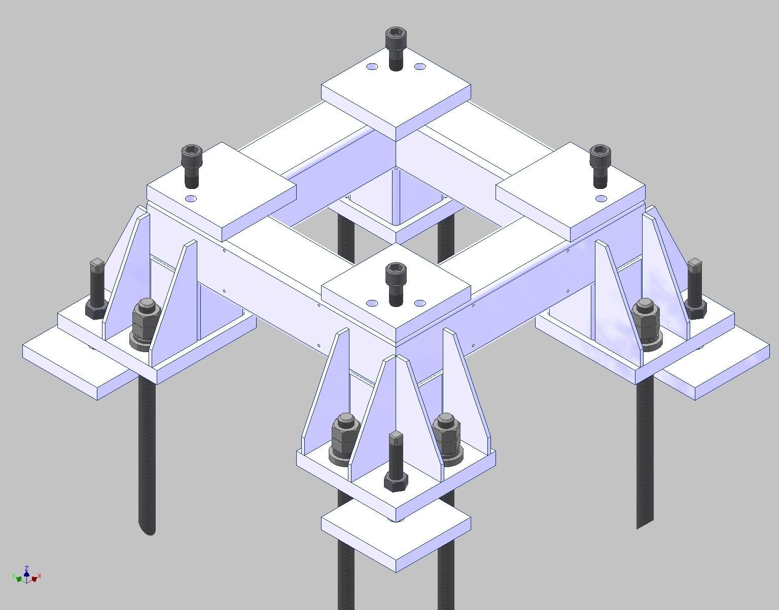 26365-Base for robot KAWASAKI BX100S-Hight 300 3D model_2