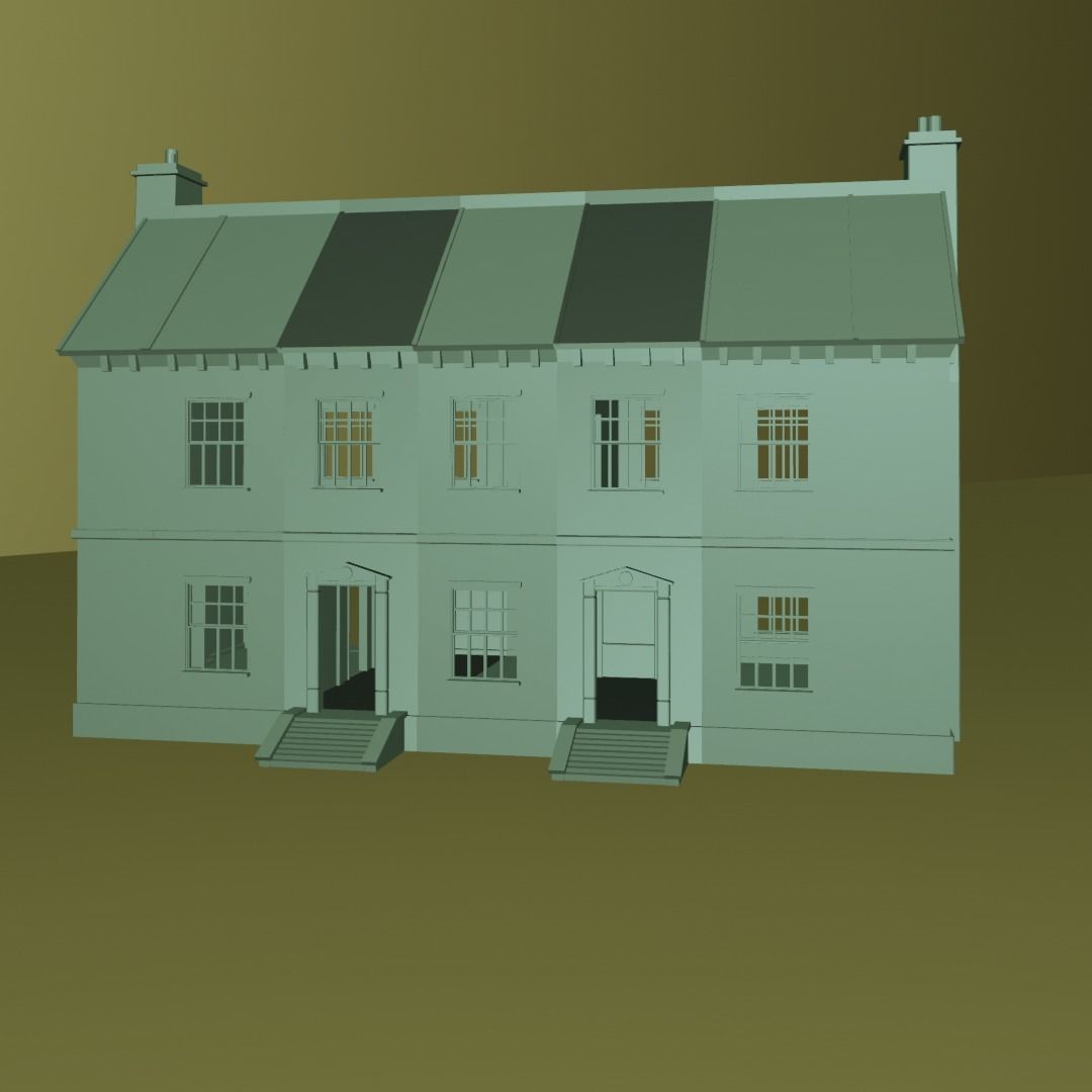 Mansion 3D model_5