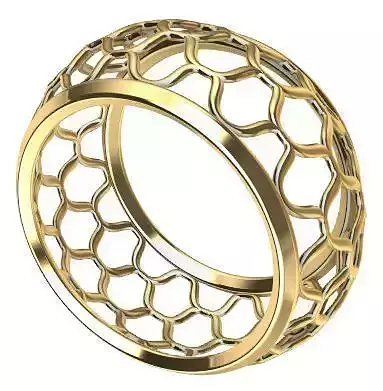Patterned Ring 3D model Texture