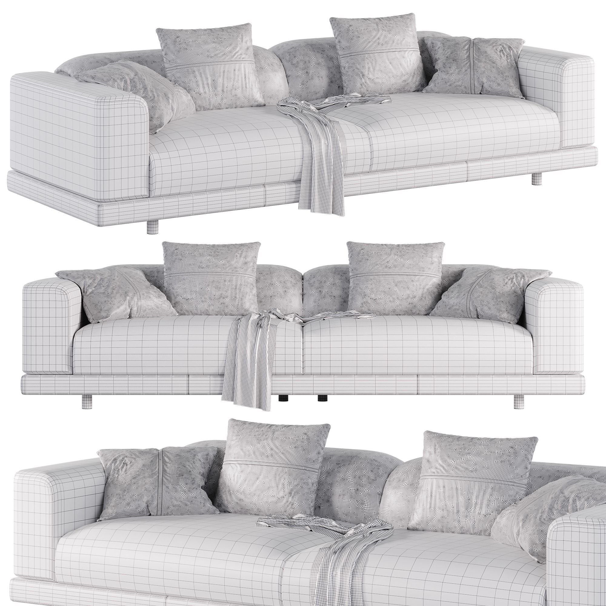NEVYLL sofa Low-poly 3D model_2