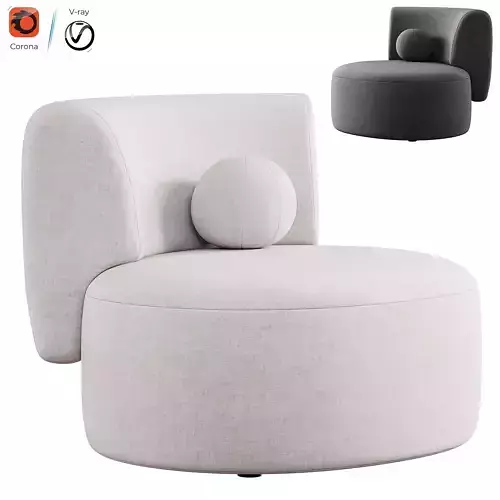 Lek armchair by christophe delcourt