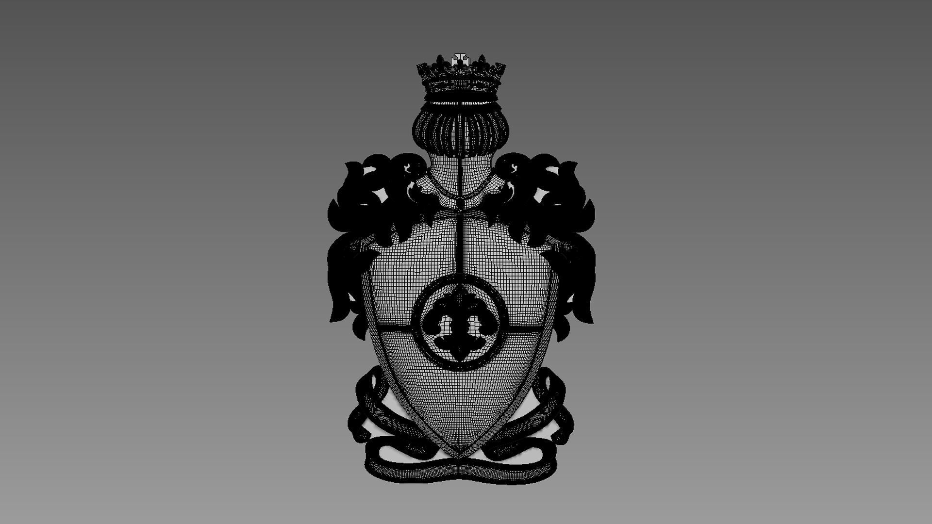 Coat of Arms Bas-relief 3D model_5