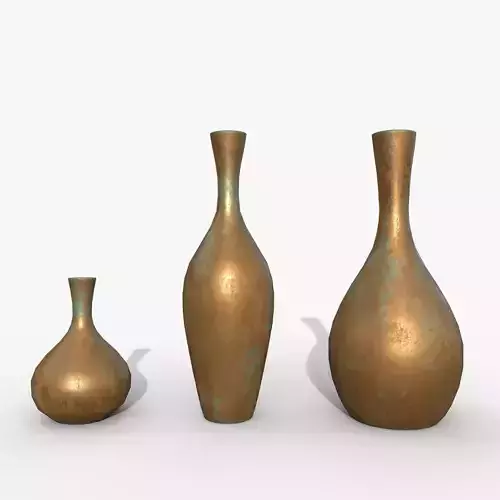 Vases asset Bronze oxidized