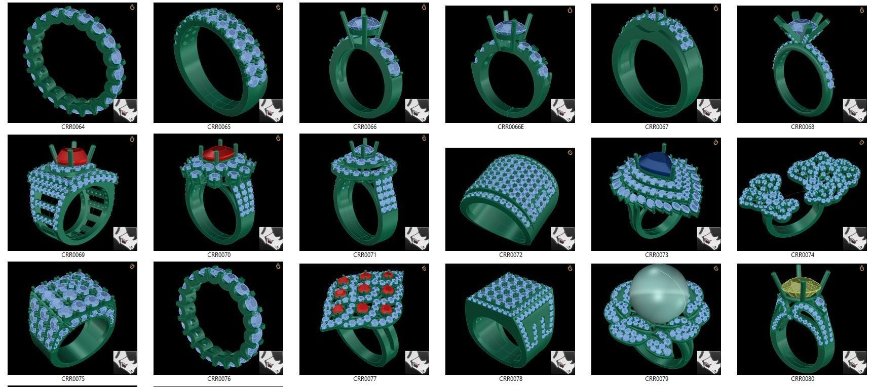 Nice Rings 90 3D printer 3D print model_3