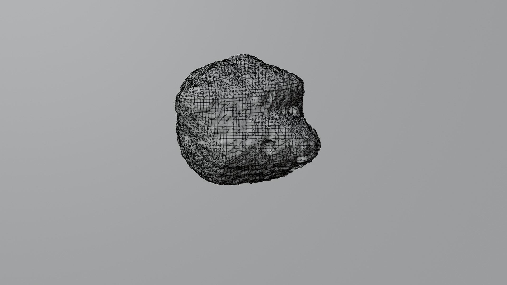 Detailed asteroid space rocks high-poly set 2 3D model_10