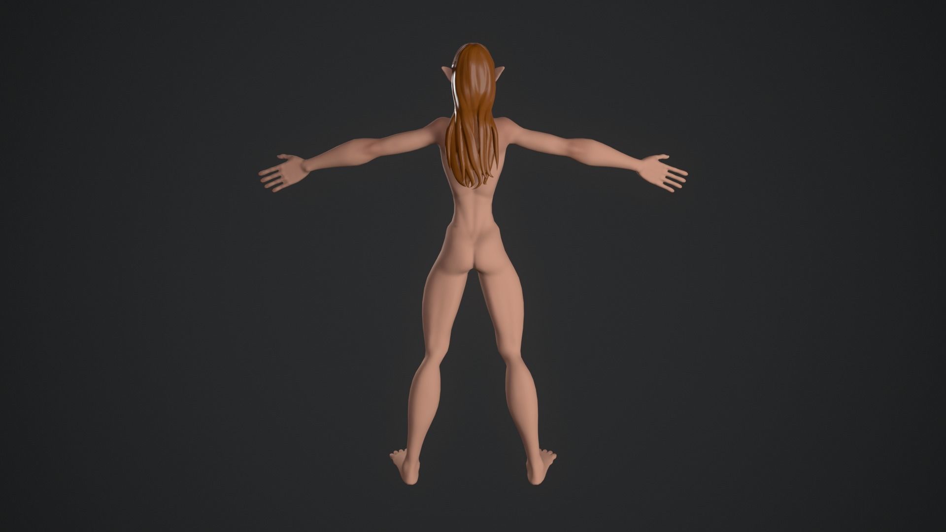 Elven Elf Elvish Woodland creature Mythical figure Low-poly 3D model_4