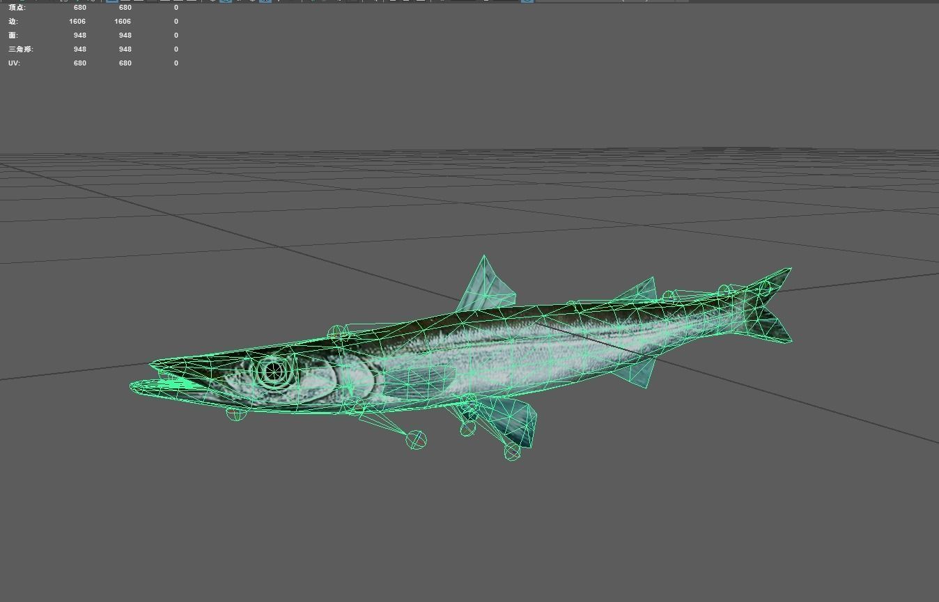 Bicuda Low-poly 3D model_6