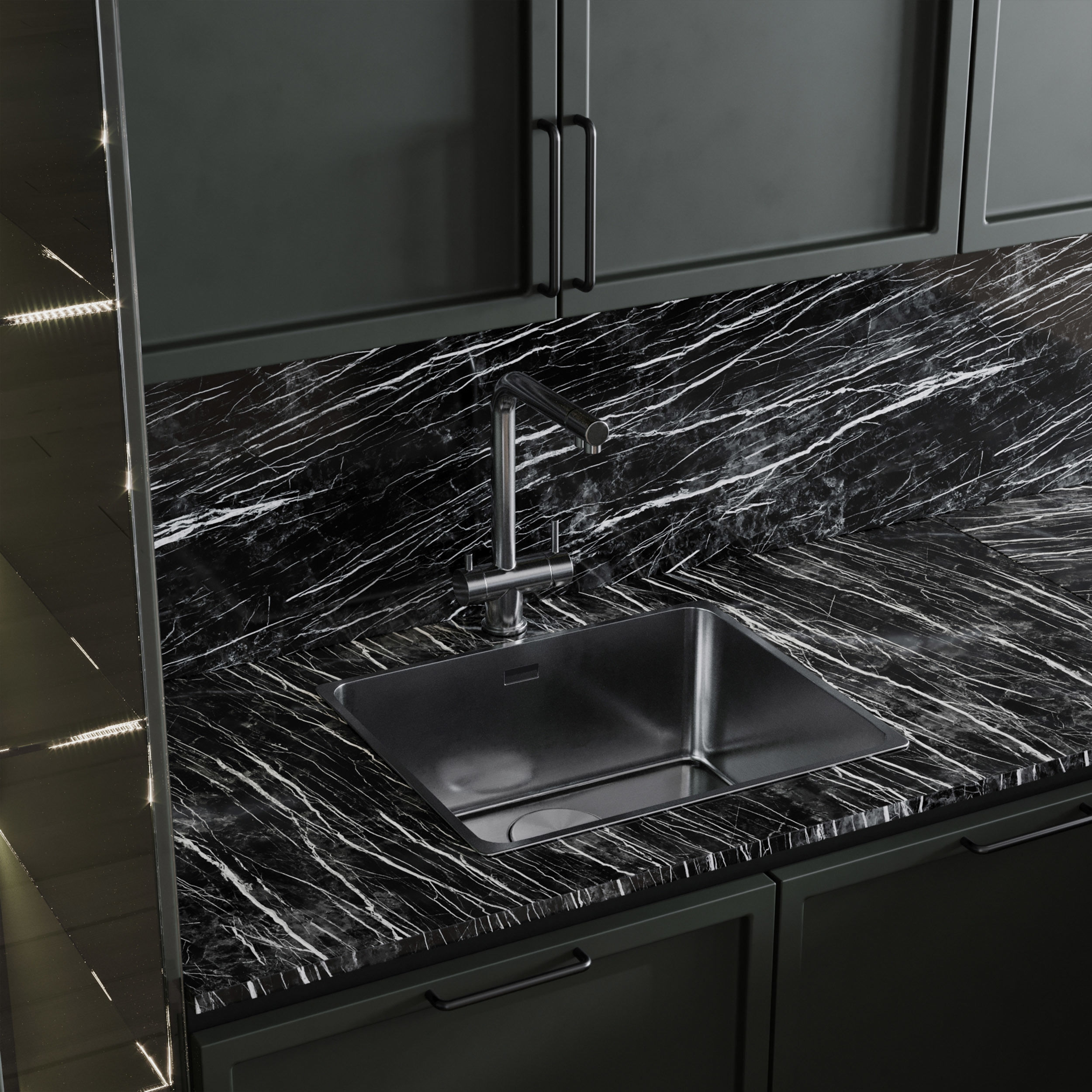 Kitchen Appliance Bosch Kitchen No 44 Low-poly 3D model_3