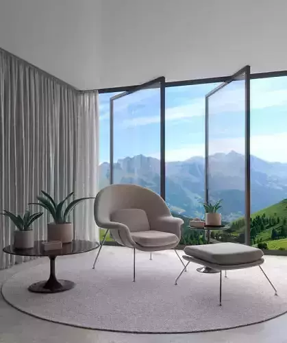 3D model of the living room interior