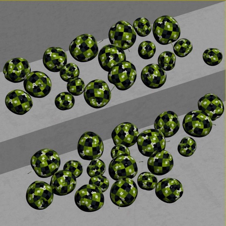 Red plum - Apricots - Plum Low-poly 3D model_6