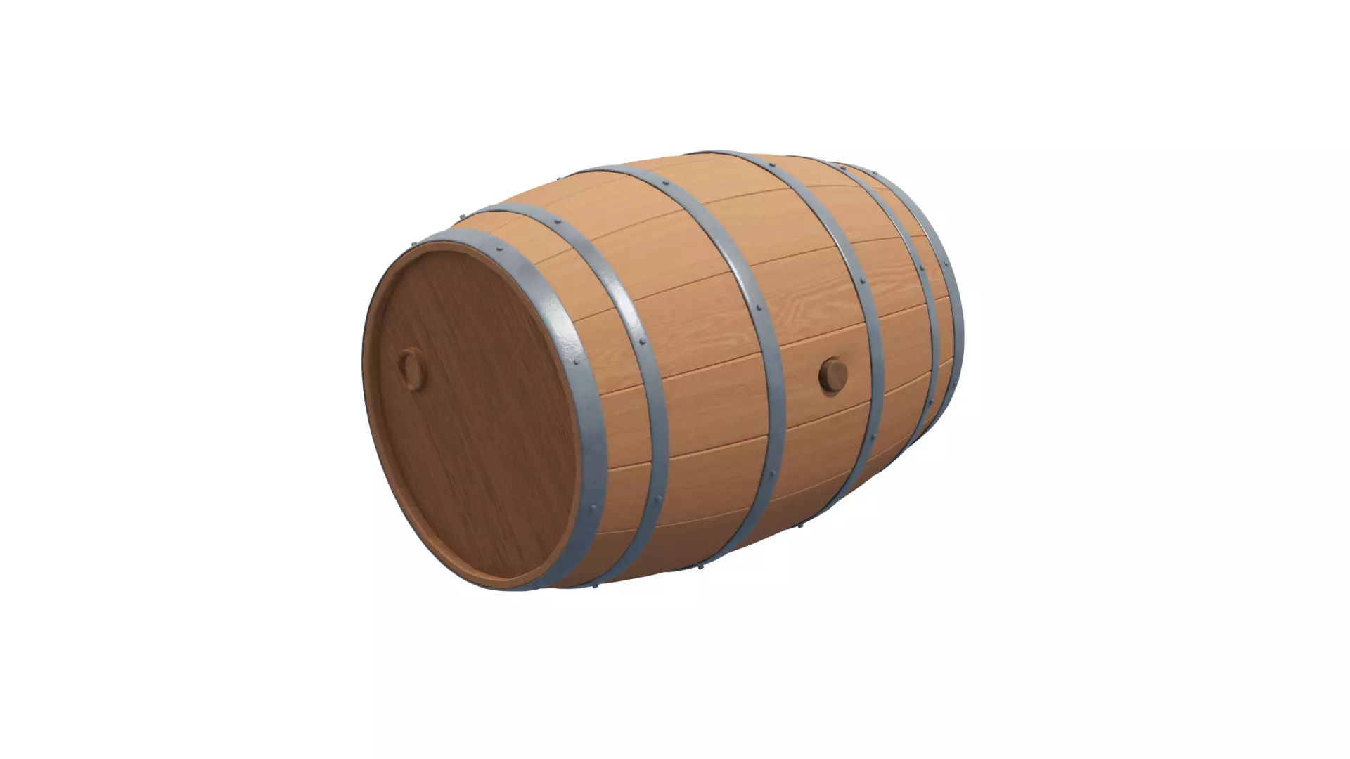 Custom Barrels Blender 3D model_0
