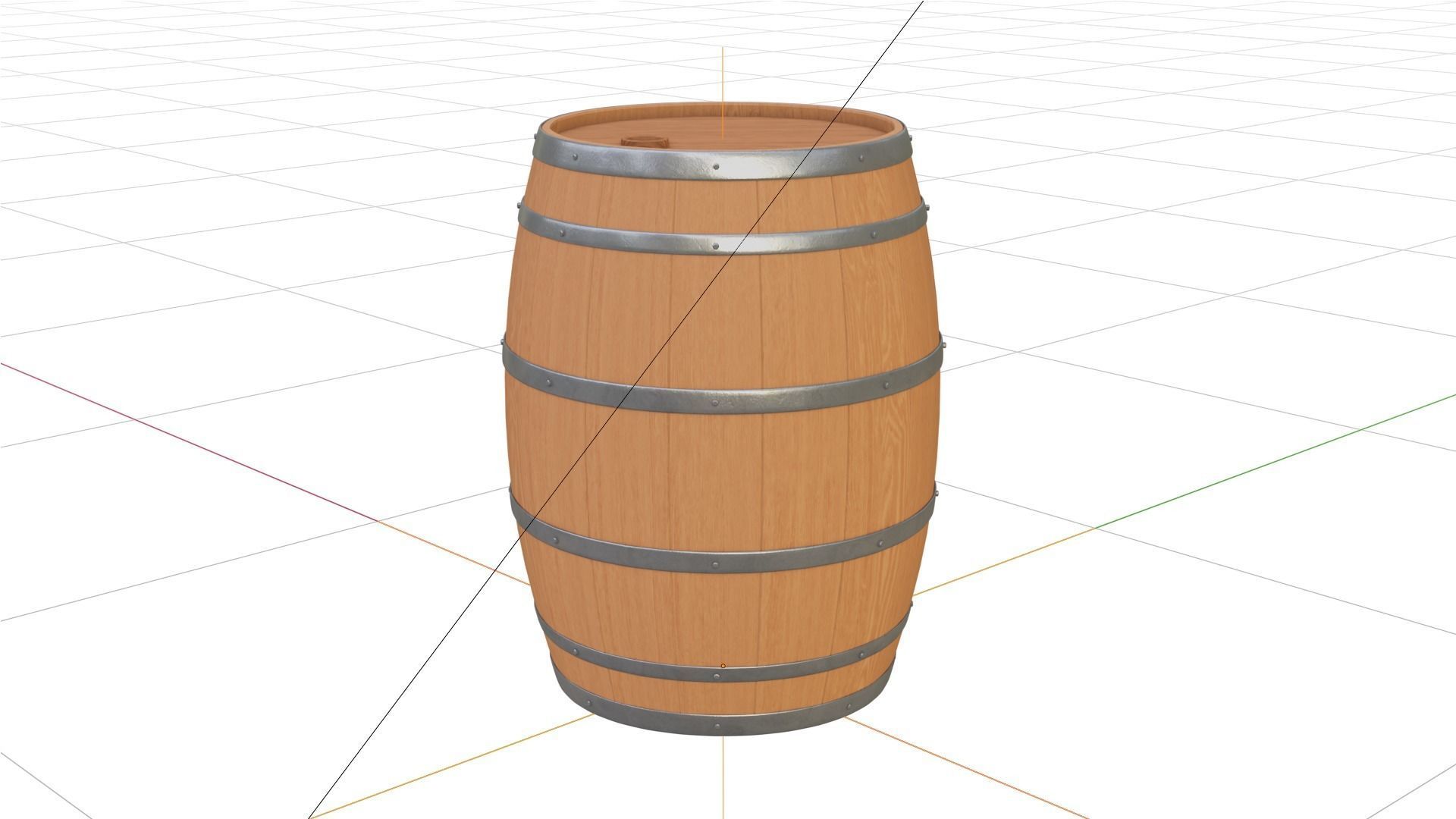 Custom Barrels Blender 3D model_8