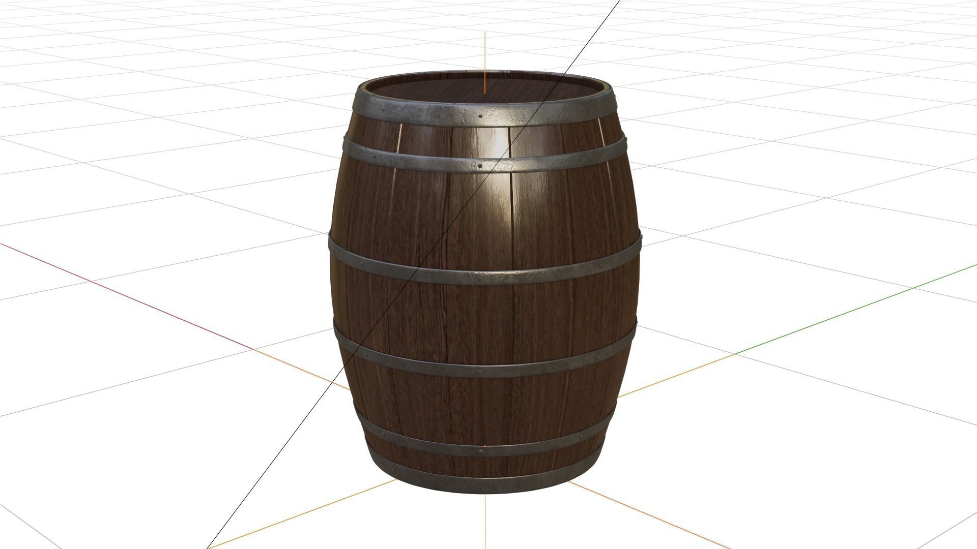 Custom Barrels Blender 3D model_10