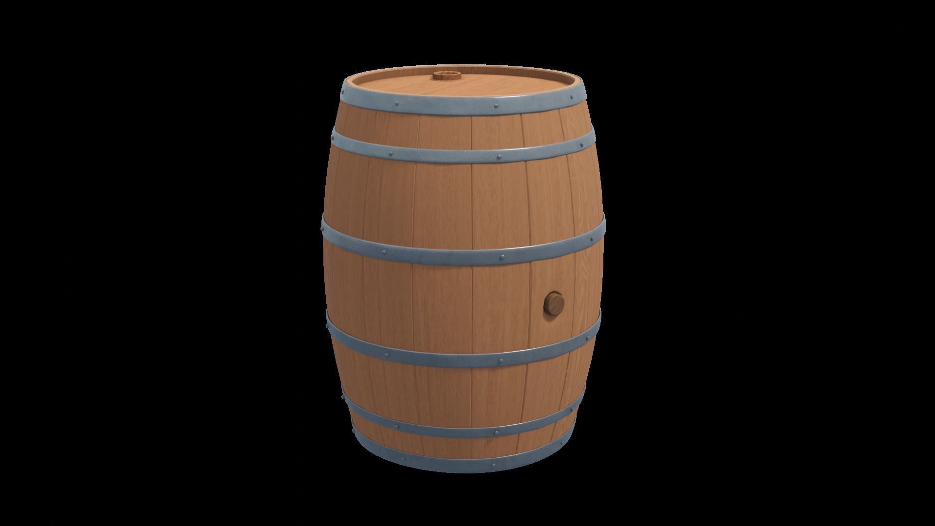 Custom Barrels Blender 3D model_13