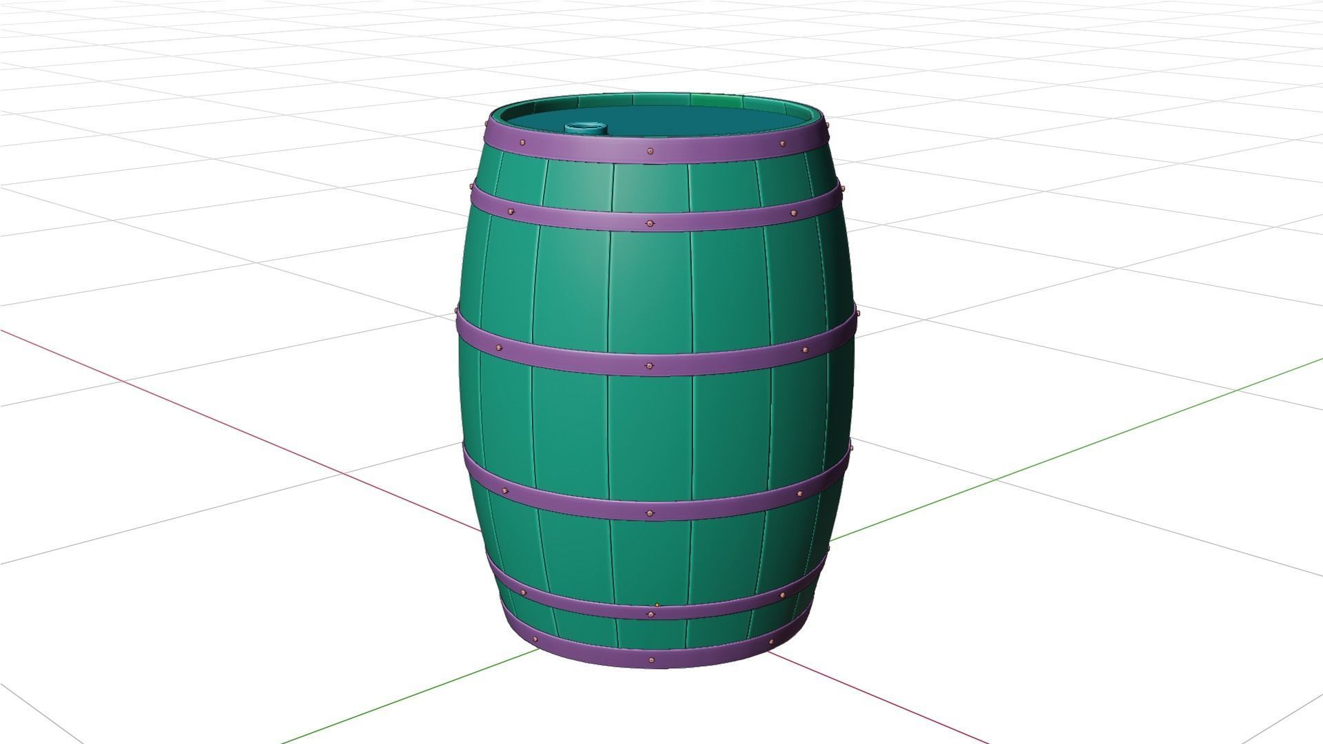 Custom Barrels Blender 3D model_14