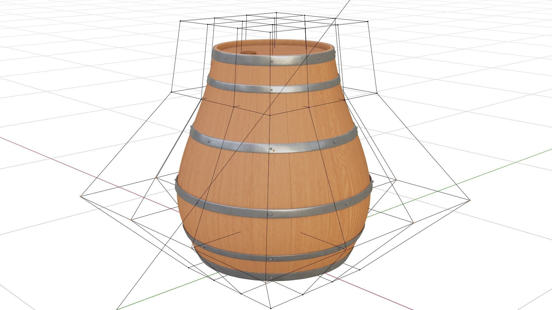 Custom Barrels Blender 3D model_3