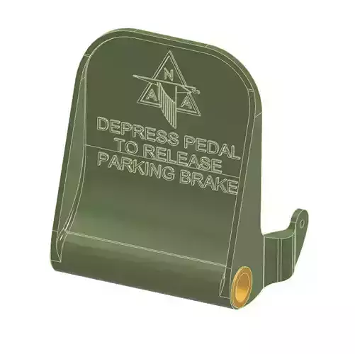 Rudder Pedals - P-51 Mustang - 73-52405 3D print model