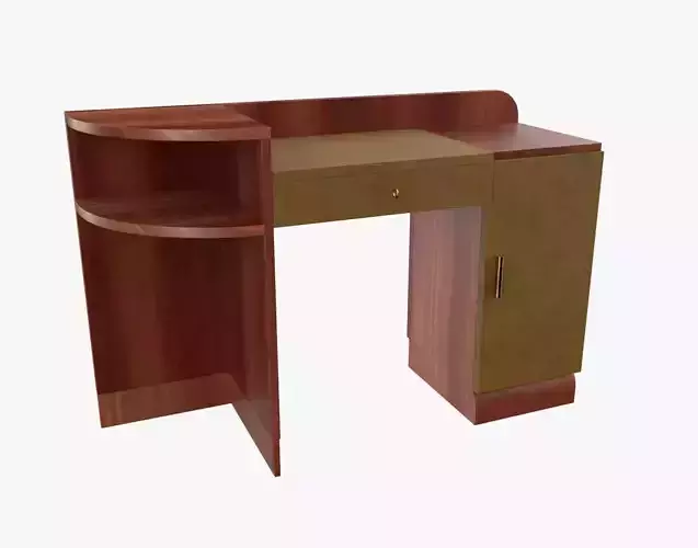 French Desk Drawers Interior Desk Orange V2