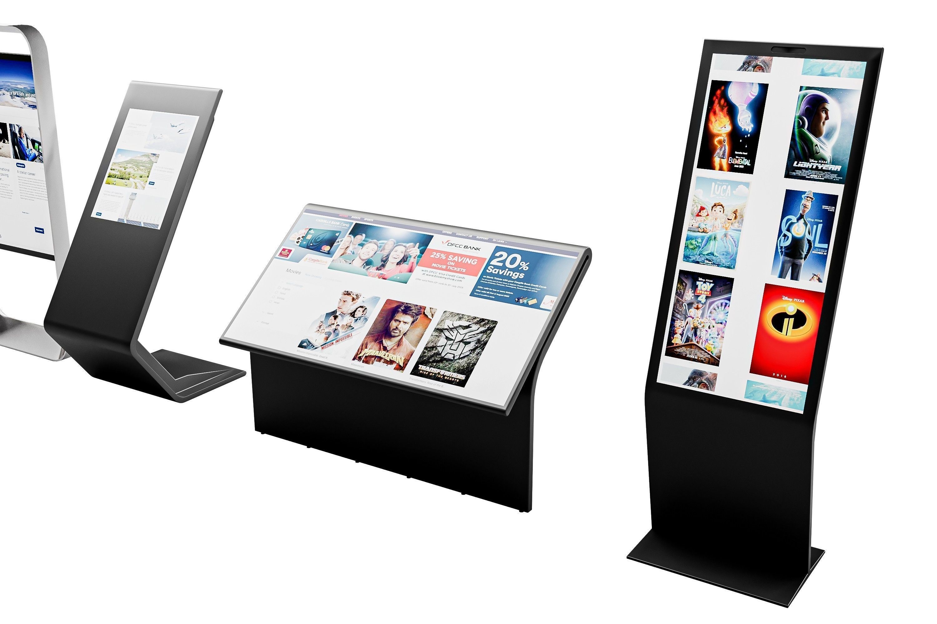 Digital Signage Pack Low-poly 3D model_4
