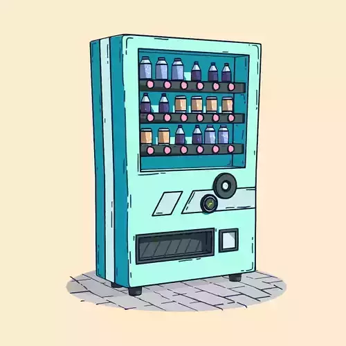 Drink machine 3D model