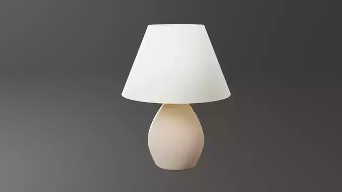 Low-poly Bedroom Lamp by Nikdox Low-poly 3D model