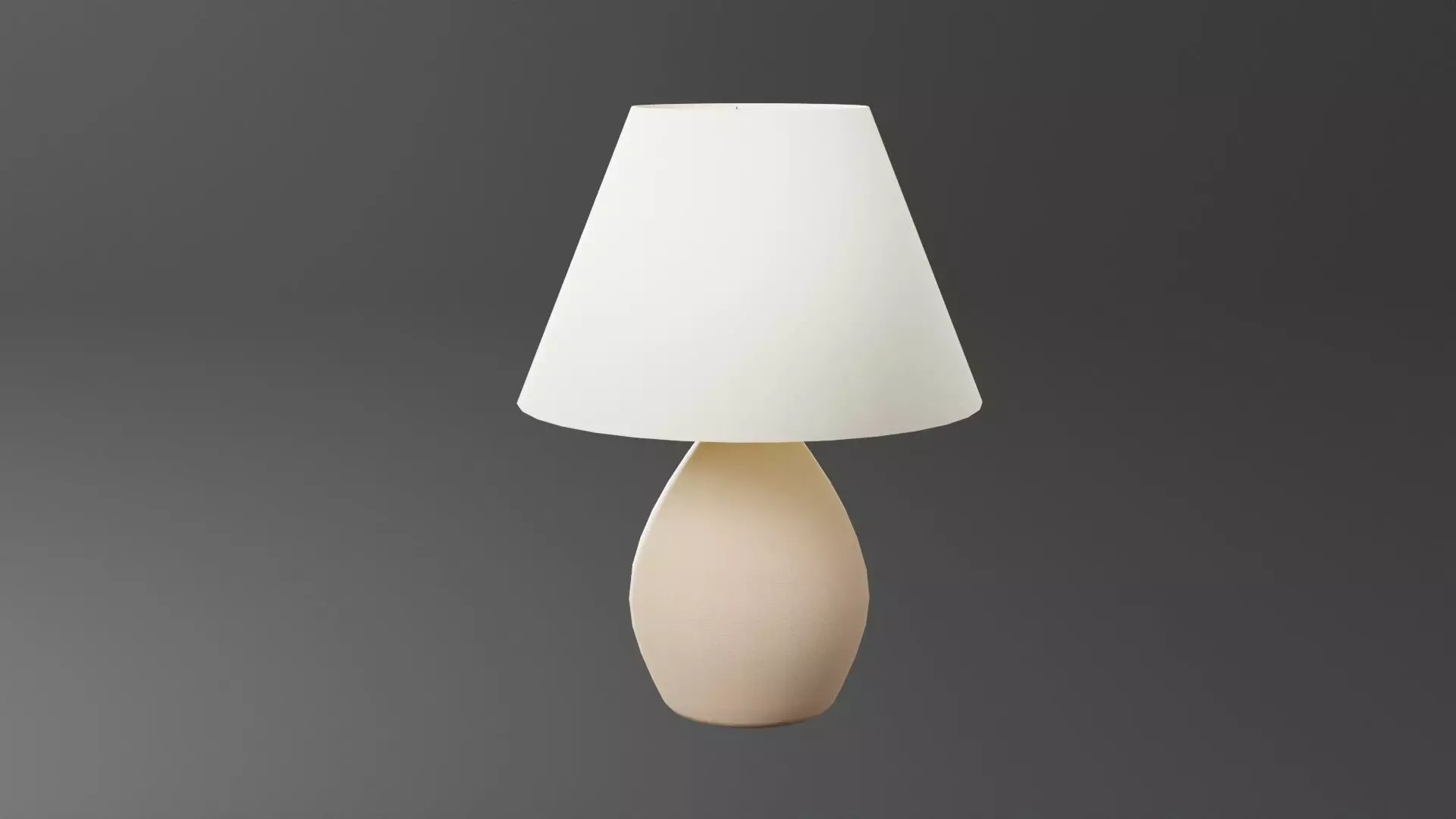 Low-poly Bedroom Lamp by Nikdox Low-poly 3D model_0