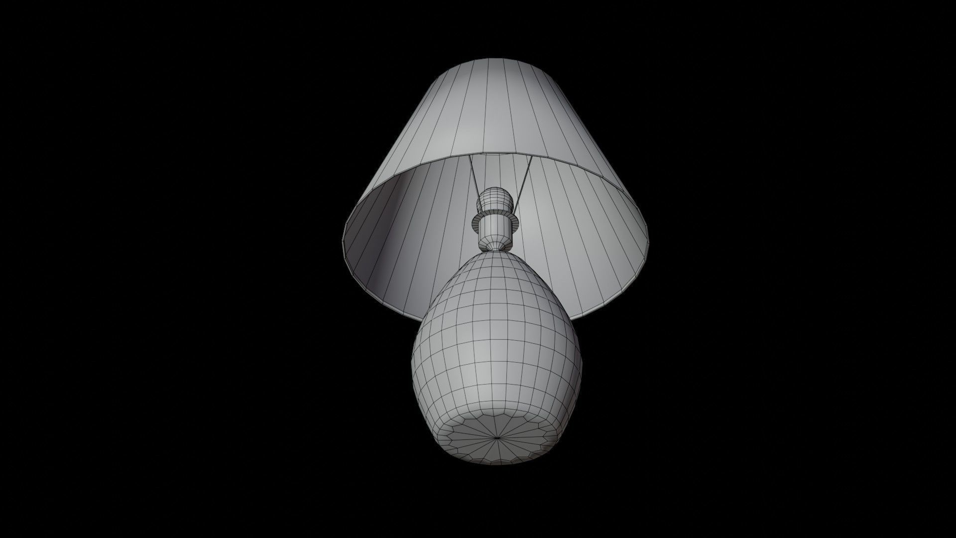 Low-poly Bedroom Lamp by Nikdox Low-poly 3D model_11