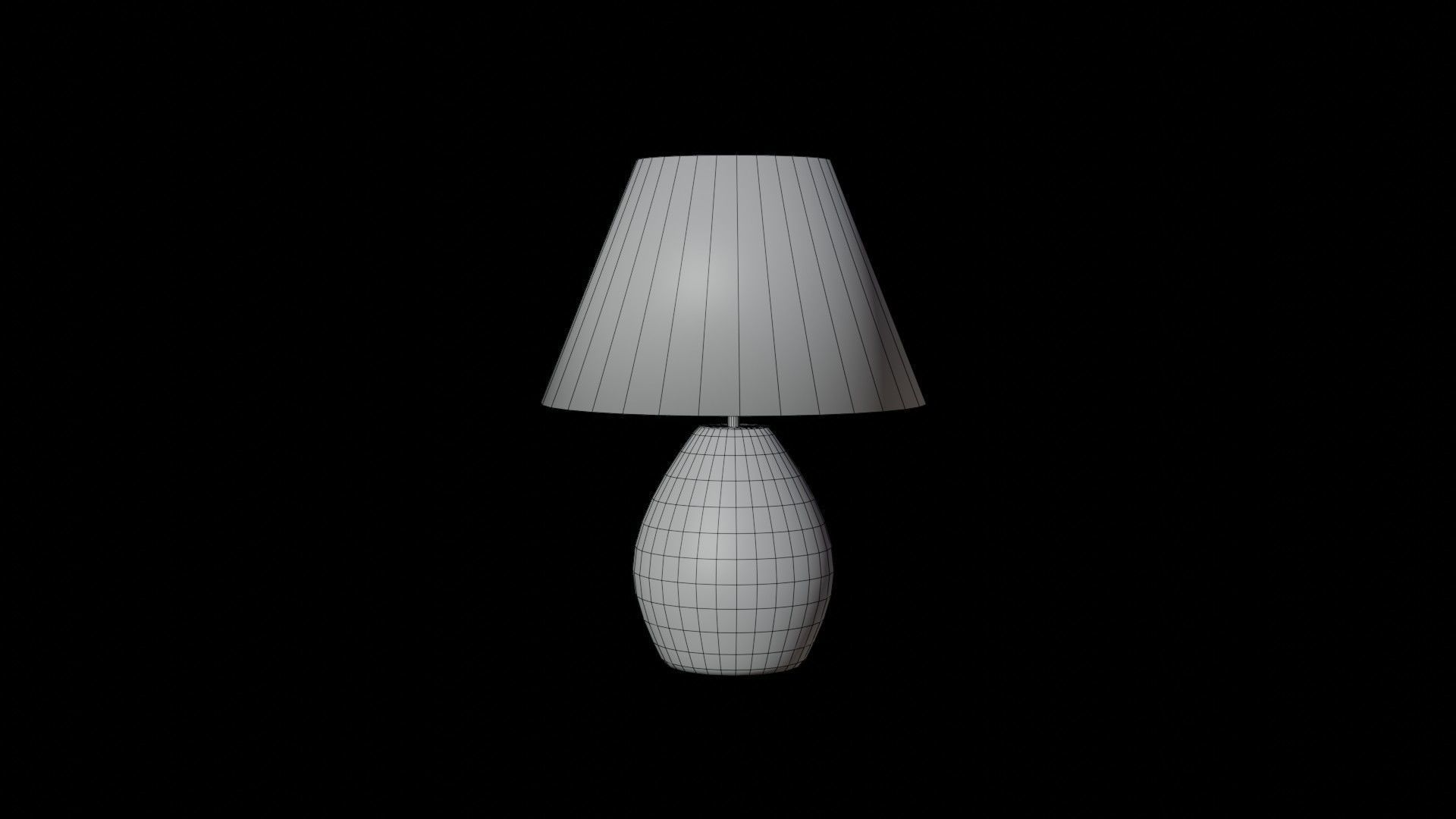 Low-poly Bedroom Lamp by Nikdox Low-poly 3D model_16