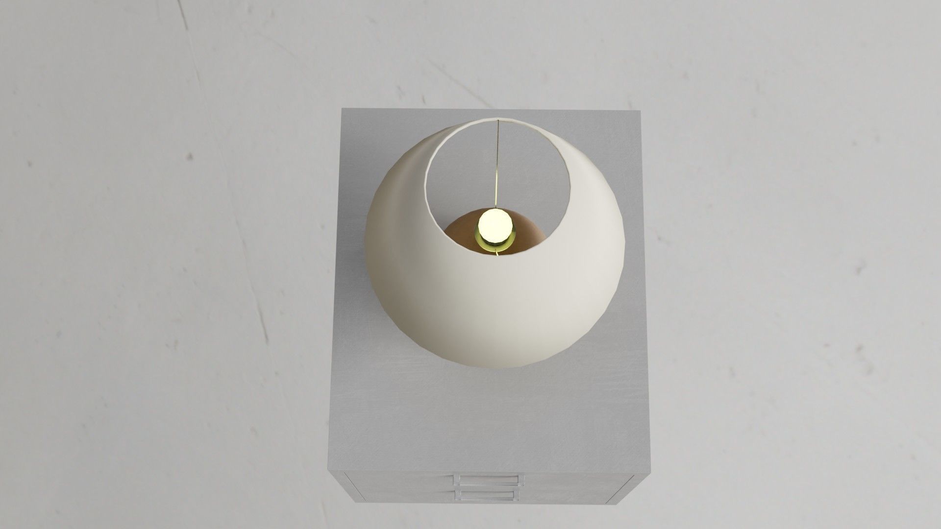 Low-poly Bedroom Lamp by Nikdox Low-poly 3D model_6