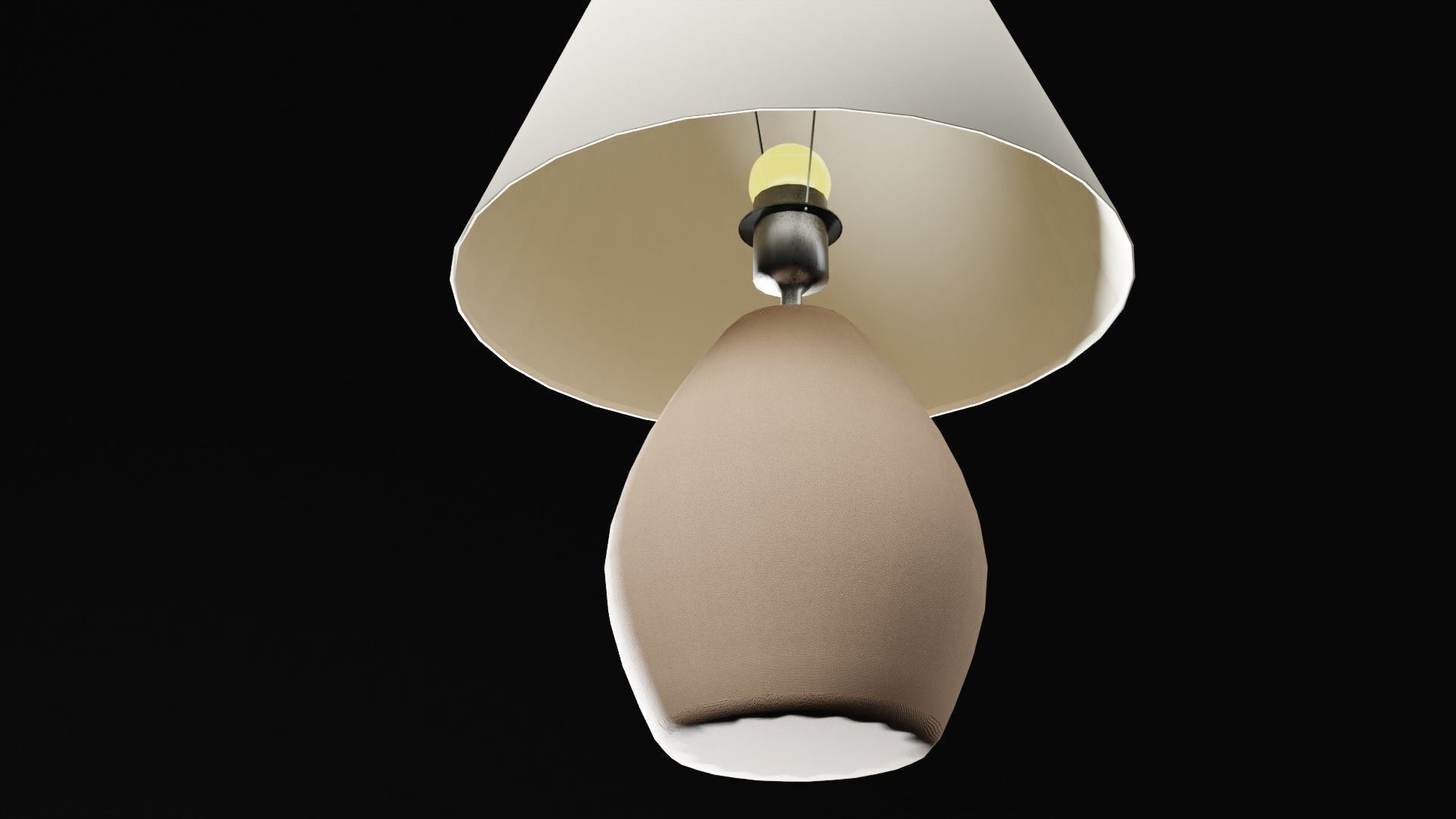 Low-poly Bedroom Lamp by Nikdox Low-poly 3D model_3