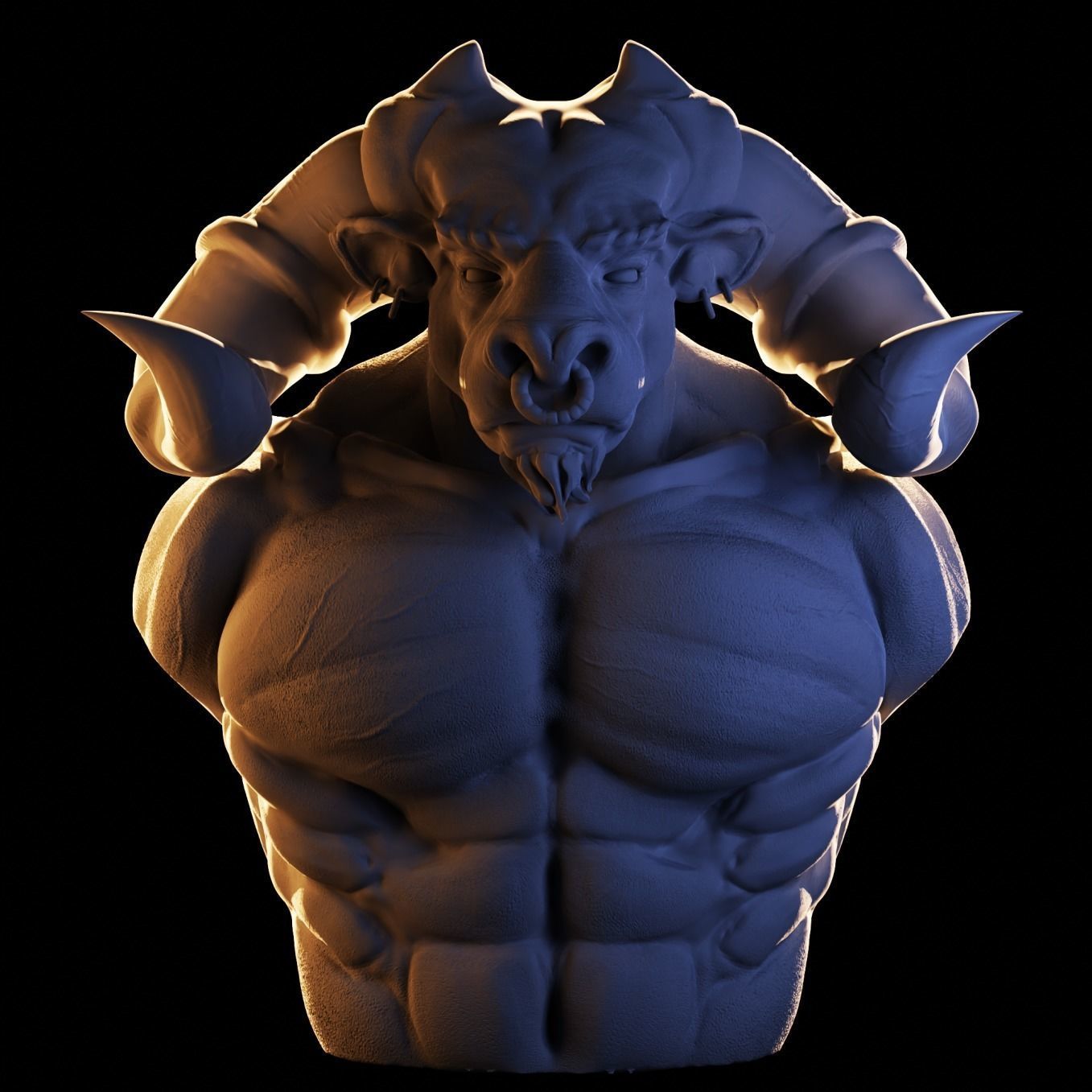 Minotaur 3D print model_3
