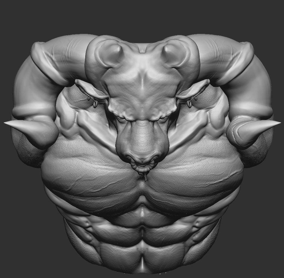 Minotaur 3D print model_6