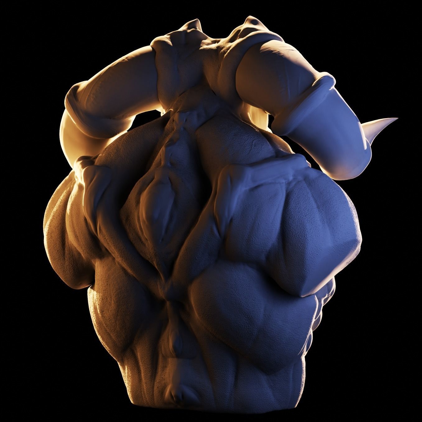 Minotaur 3D print model_7