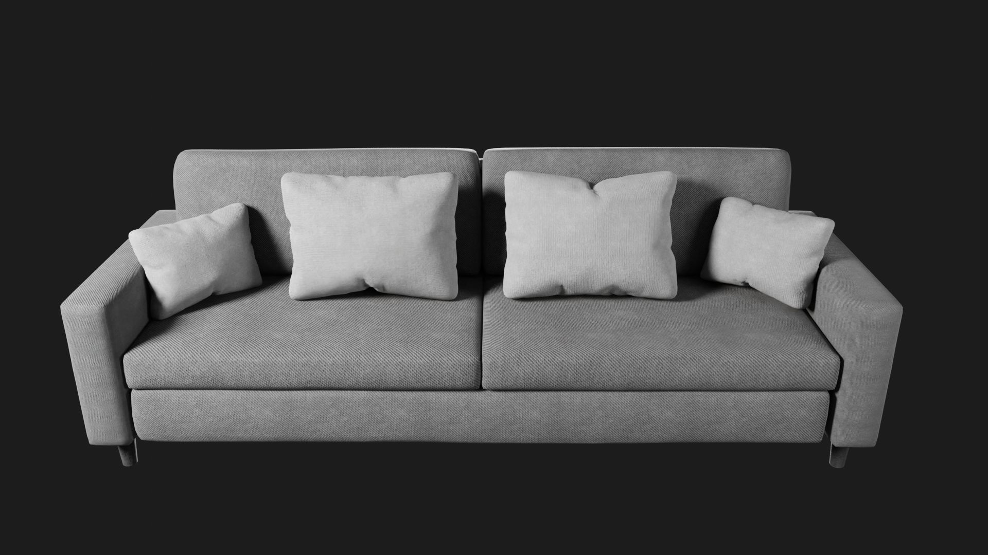 Cotton Sofa by Nikdox Low-poly 3D model_10